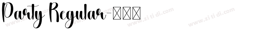 Party Regular字体转换